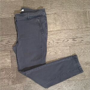 LOFT Straight Leg Ankle Purple/Grey Pants Size 8